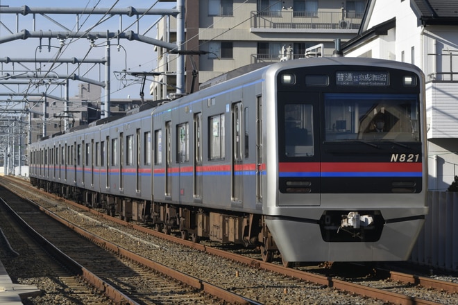くぬぎ山車両基地N800形N828編成を初富～鎌ヶ谷大仏間で撮影した写真