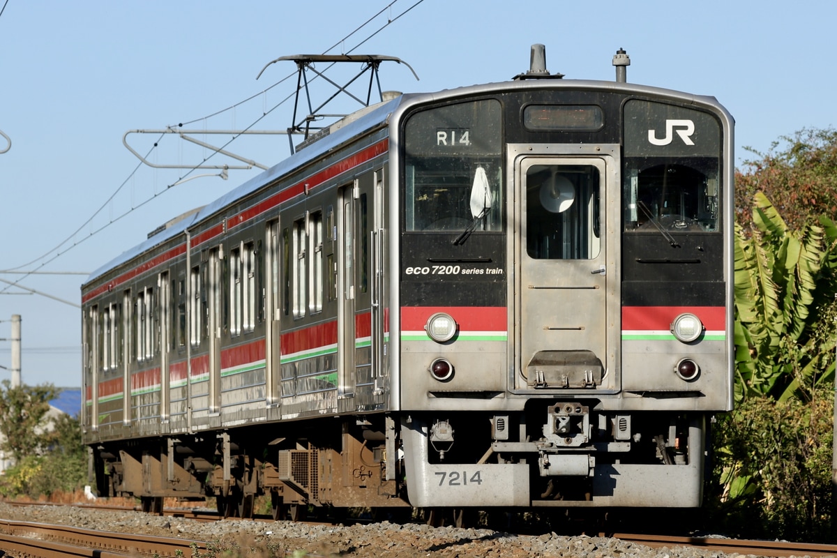 JR四国 高松運転所 7200系 R14編成