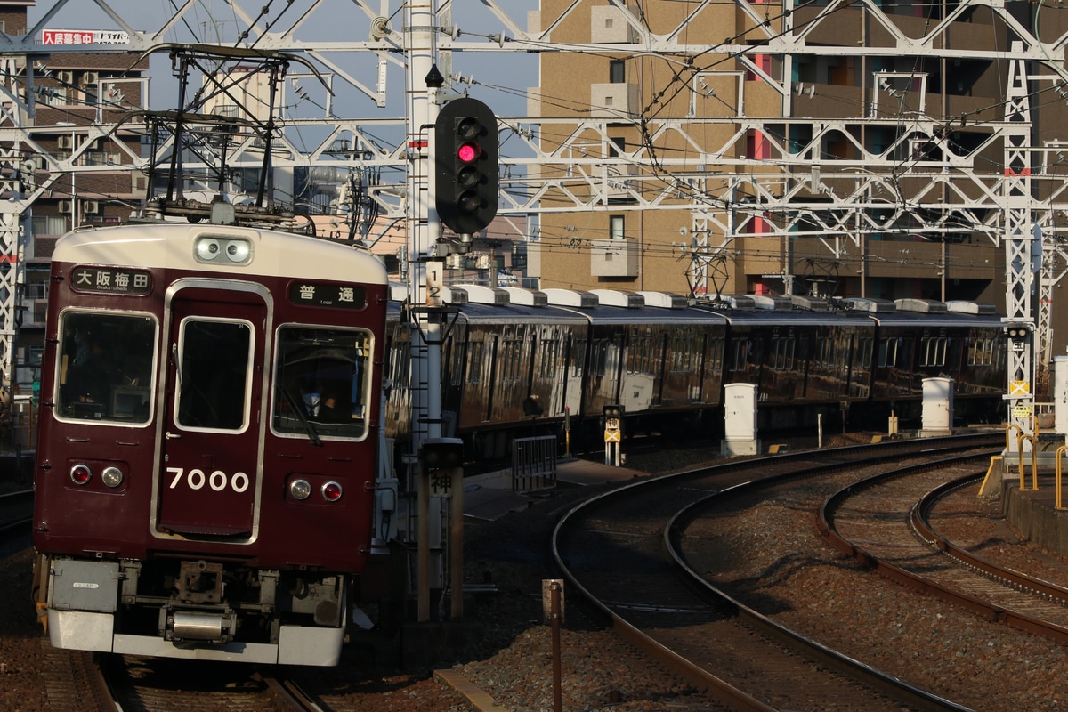 阪急電鉄 西宮車庫 7000系 7000F