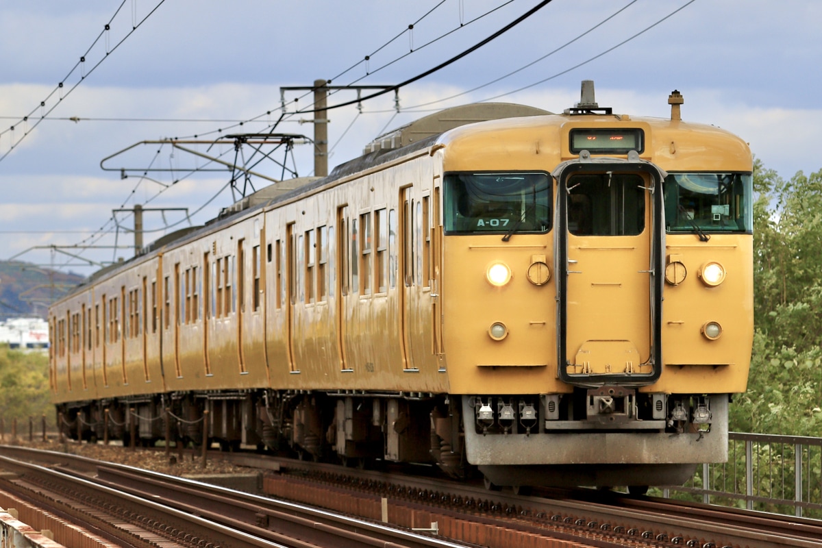 JR西日本 下関総合車両所岡山電車支所 115系 A-07編成