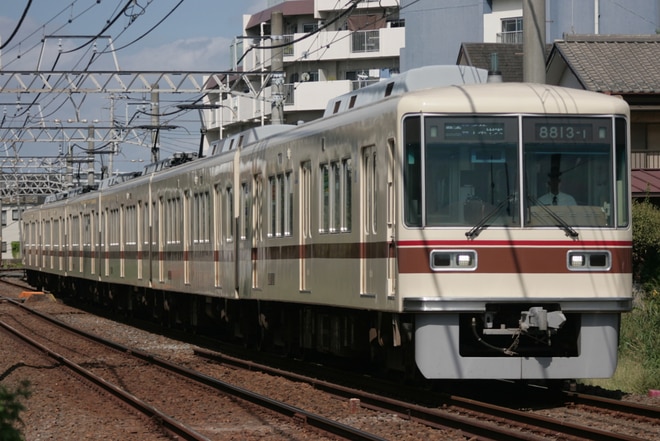 くぬぎ山車両基地8800形8813Fを新津田沼～前原間で撮影した写真