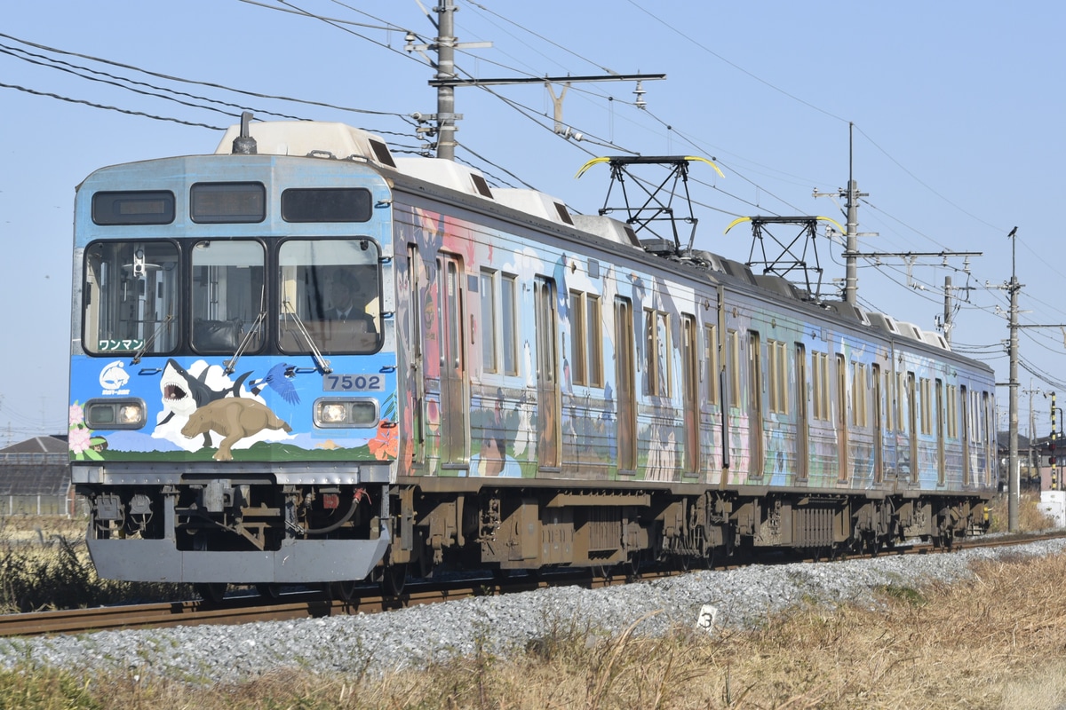 秩父鉄道 広瀬川原車両基地 7500系 7502F