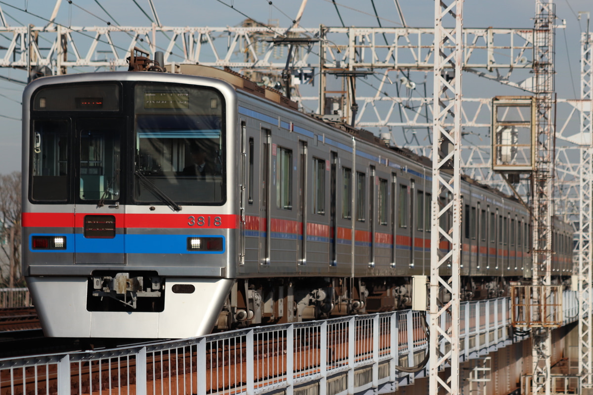 京成電鉄 宗吾車両基地 3700形 3818編成