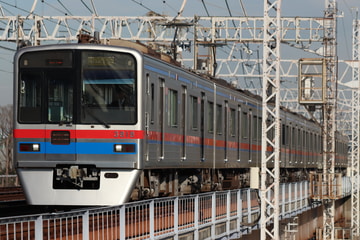 京成電鉄3700形3818編成を京成高砂～青砥間で撮影した画像