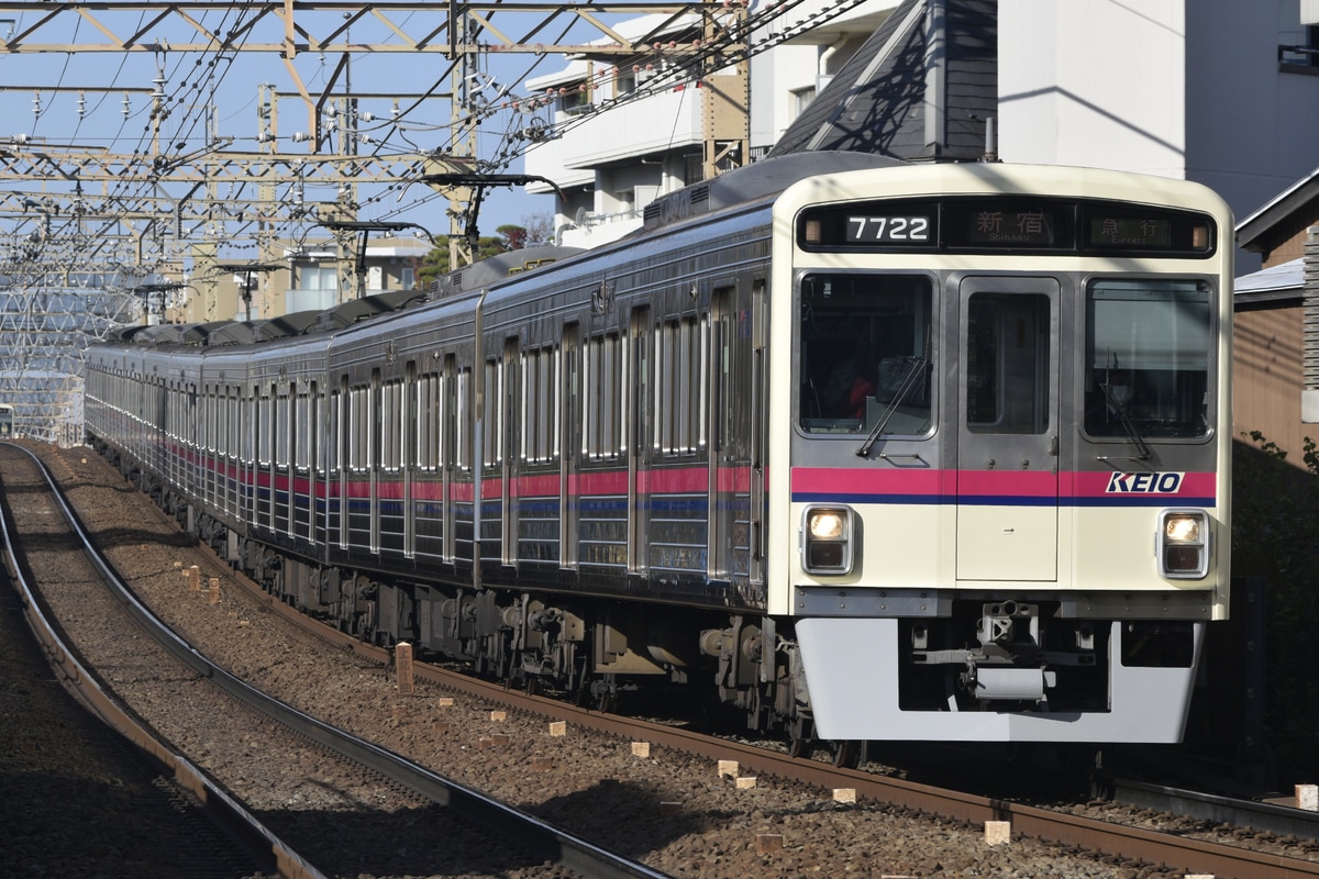 京王電鉄 京王線(若葉台検車区/高幡不動検車区) 7000系 7722F