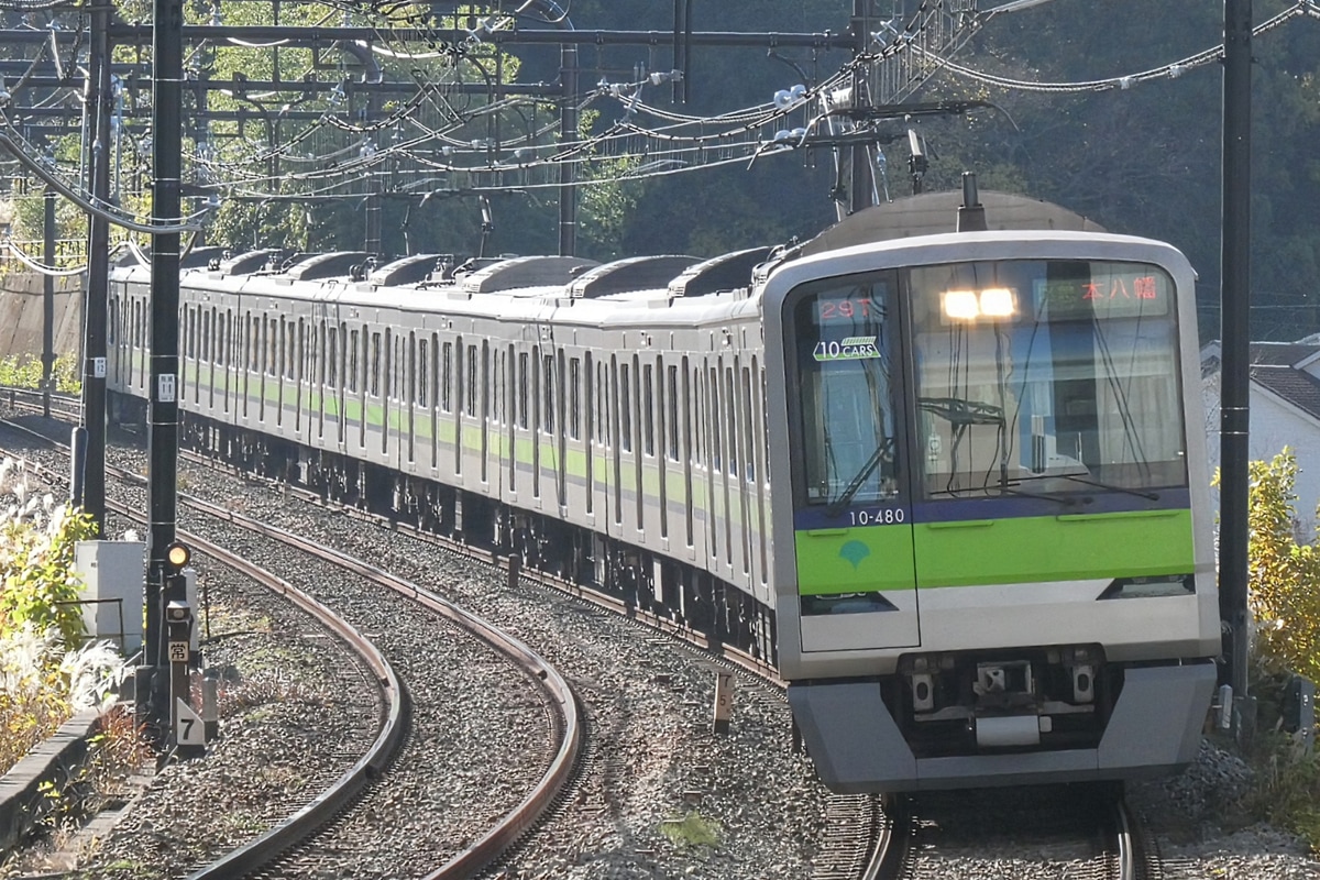 東京都交通局 大島車両検修場 10-300形 10-480F