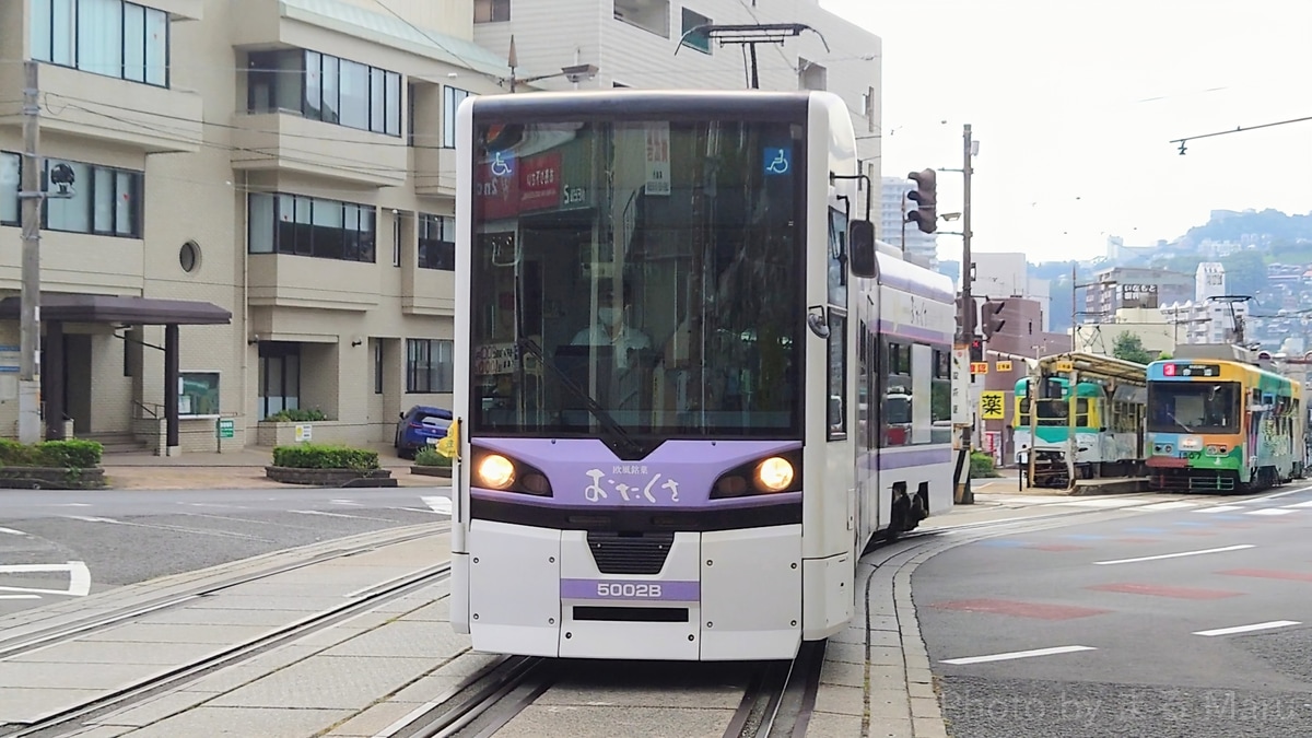 長崎電気軌道 浦上車庫 5000形 5002