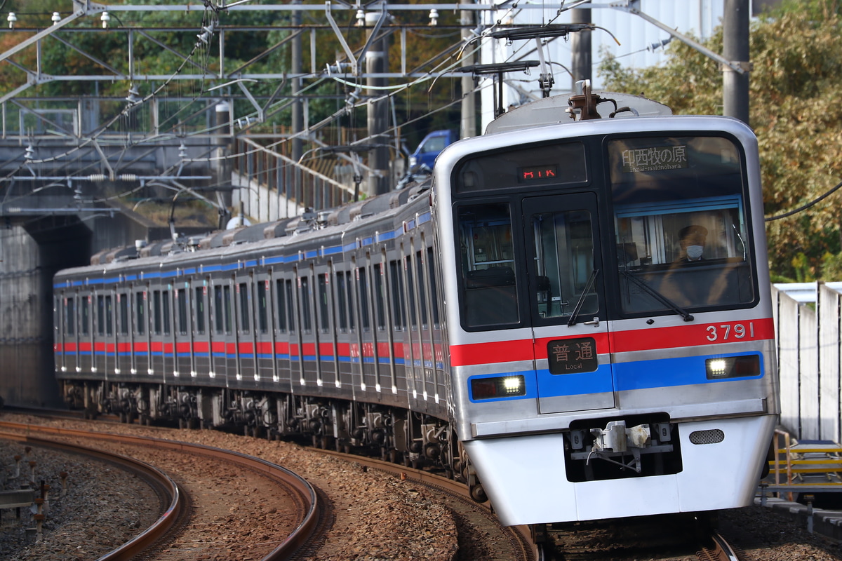 京成電鉄 宗吾車両基地 3700形 3798編成