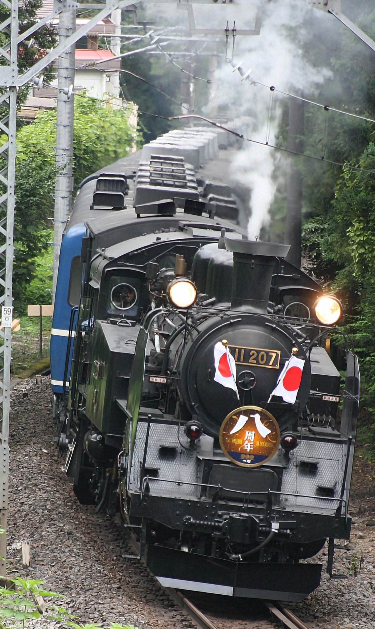 東武鉄道 下今市機関区 C11形 207号機