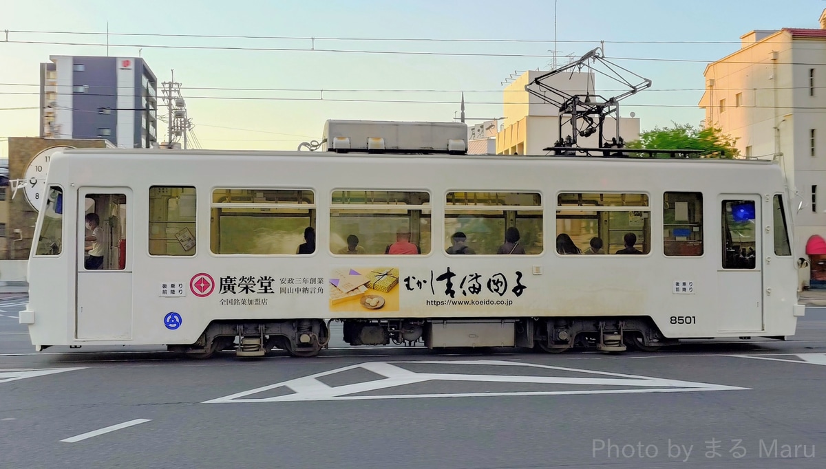 岡山電気軌道 東山車庫 7900形 8501