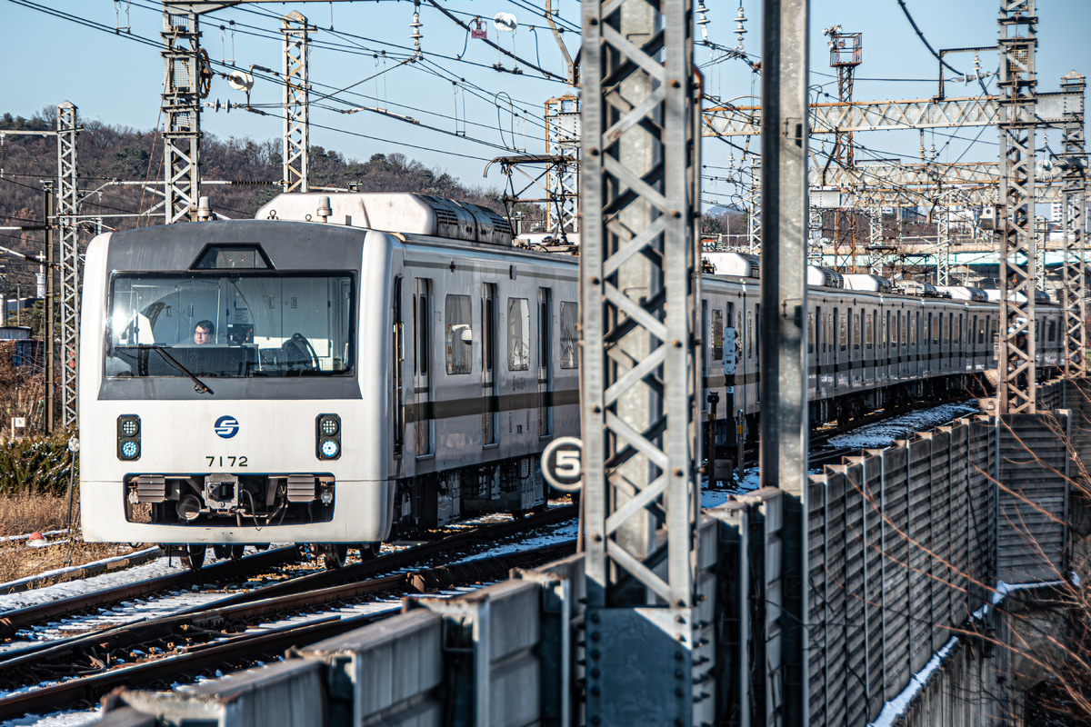 Seoul Metro 천왕車両センター 仁川市交通局(韓国語:仁川交通公社=인천교통공사)7000系4次車 772f