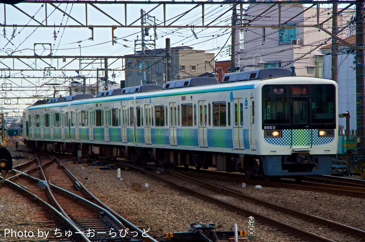 西武鉄道 玉川上水車両管理所 8000系 8103F