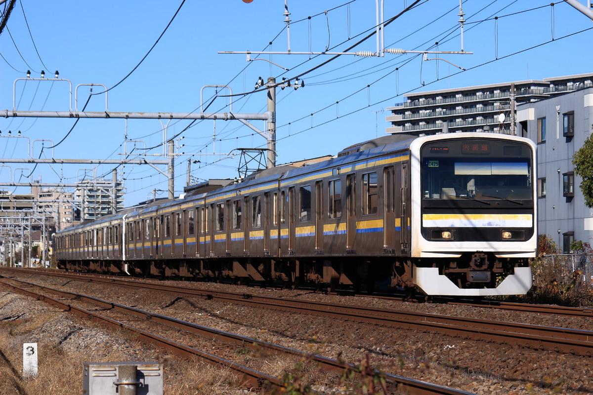 JR東日本 幕張車両センター 209系 マリC425編成