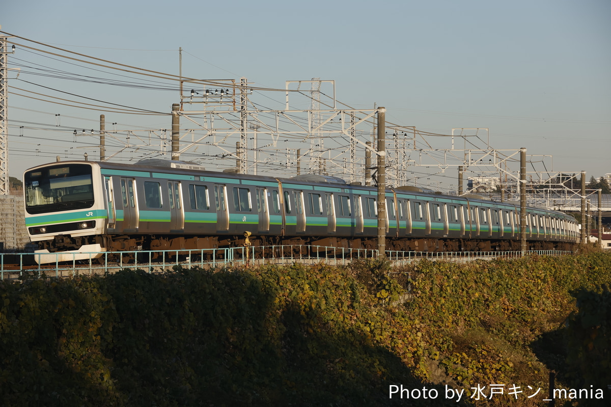 JR東日本 松戸車両センター本区 E231系 マト115編成