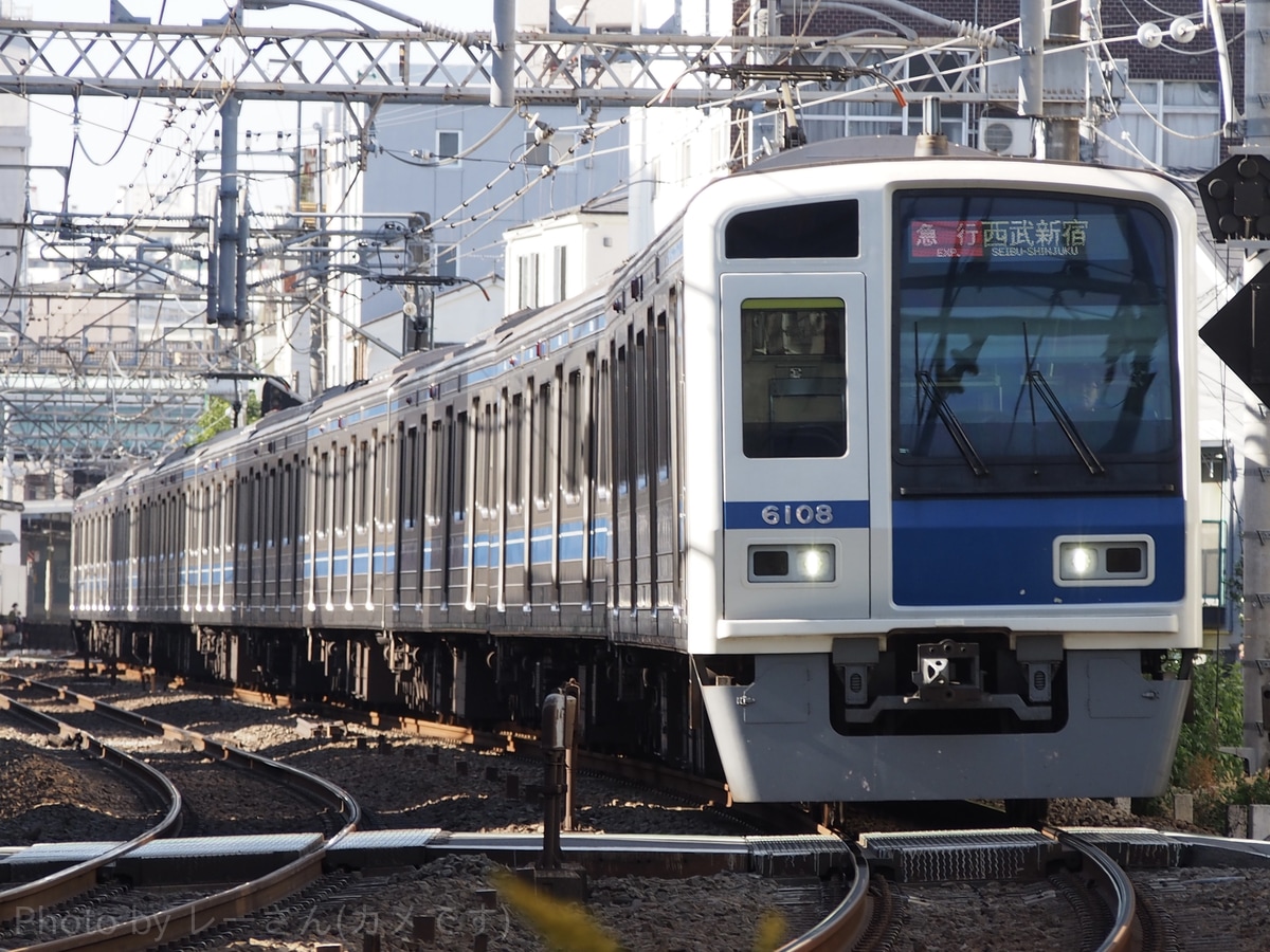 西武鉄道 玉川上水車両管理所 6000系 6108F