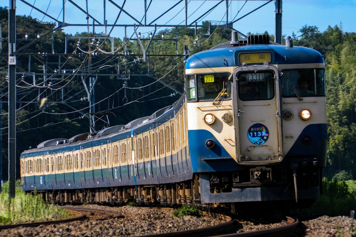 JR東日本 幕張車両センター 113系 マリ217編成