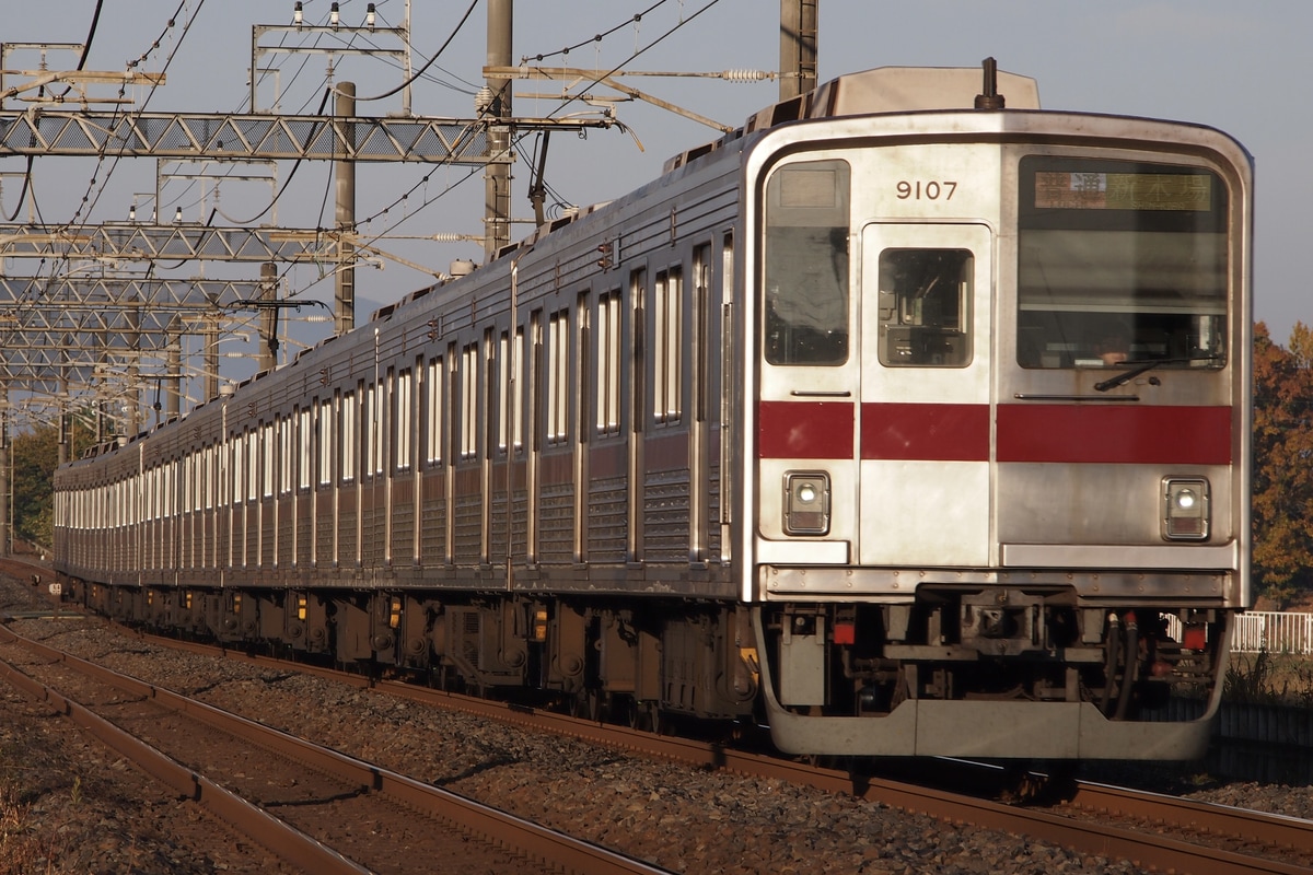 東武鉄道 森林公園検修区 9000系 9107F