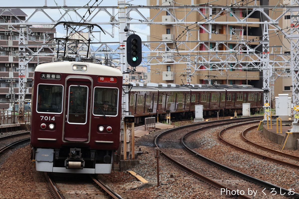 阪急電鉄 西宮車庫 7000系 7014F