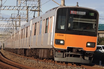 東武鉄道50000系50050型51058Fを杉戸高野台～幸手間で撮影した画像