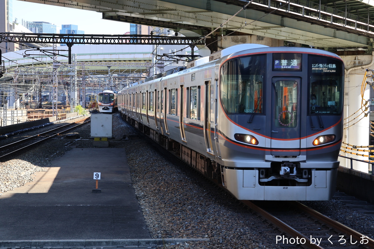 JR西日本 吹田総合車両所森ノ宮支所 323系 LS22編成