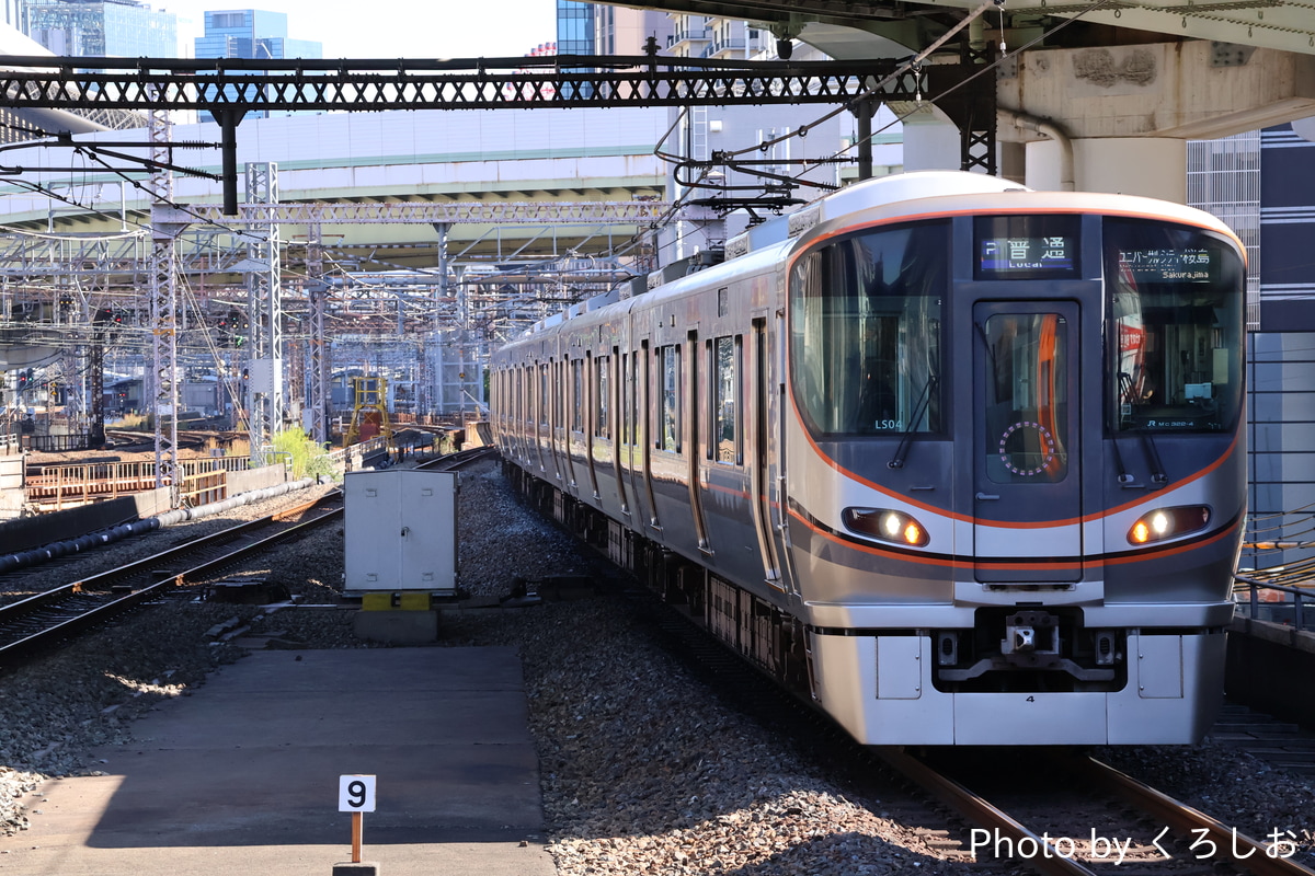 JR西日本 吹田総合車両所森ノ宮支所 323系 LS04編成