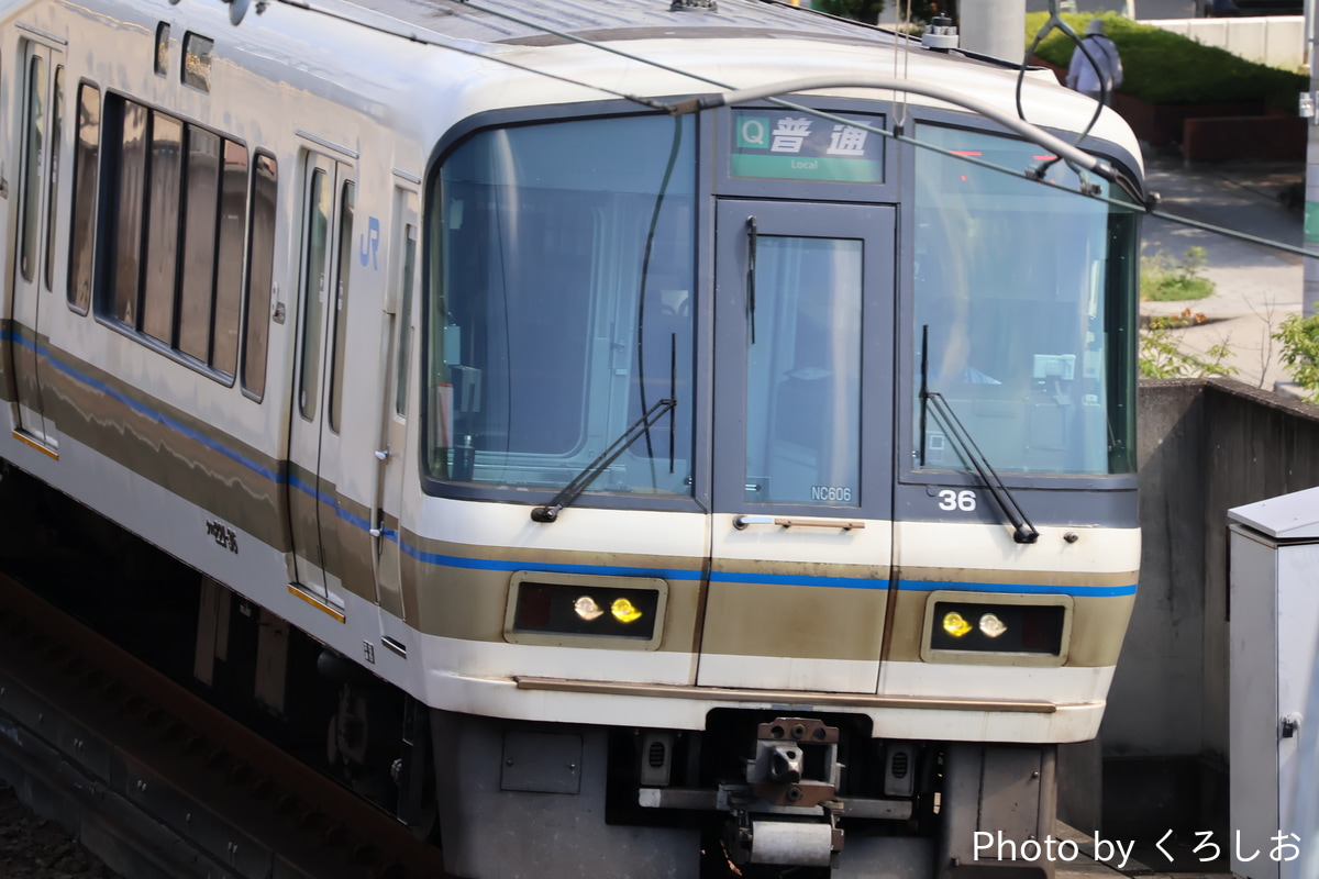 JR西日本 吹田総合車両所奈良支所 221系 NC606編成