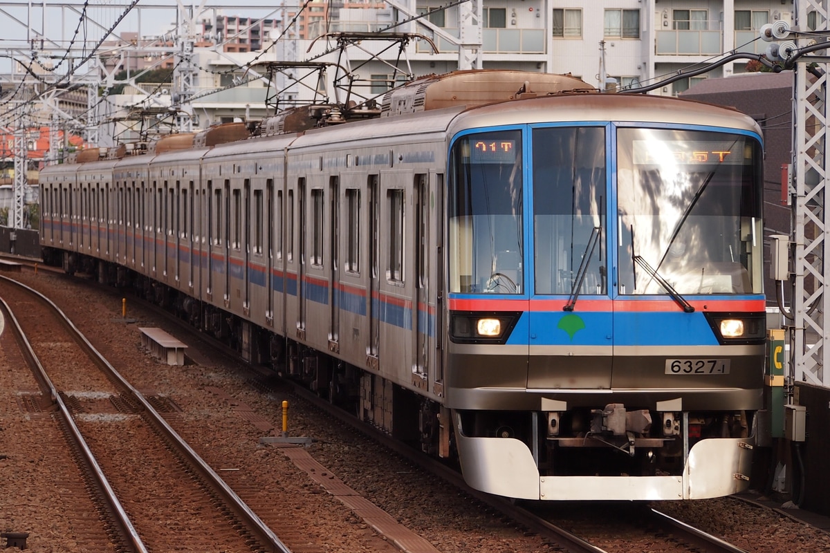 東京都交通局 志村車両検修場 6300形 6327F