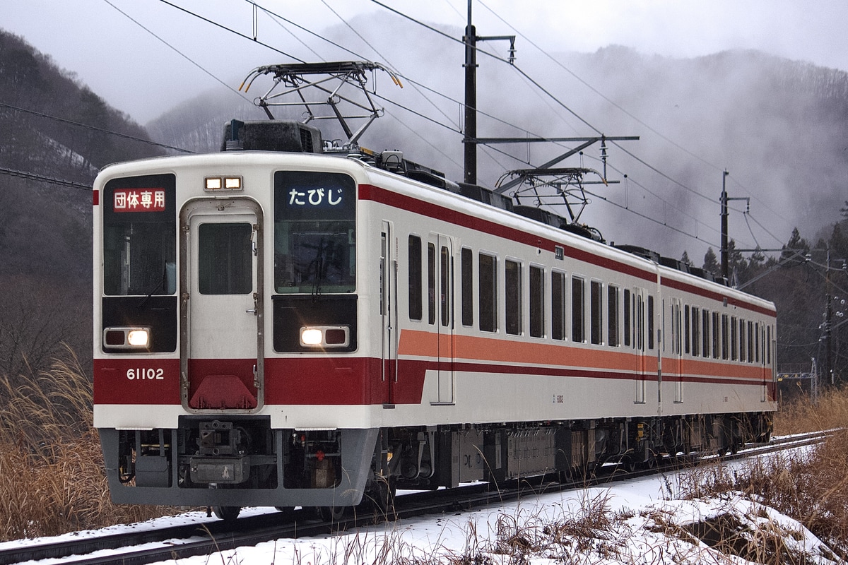 野岩鉄道 新栃木検修区 6050型 61102F