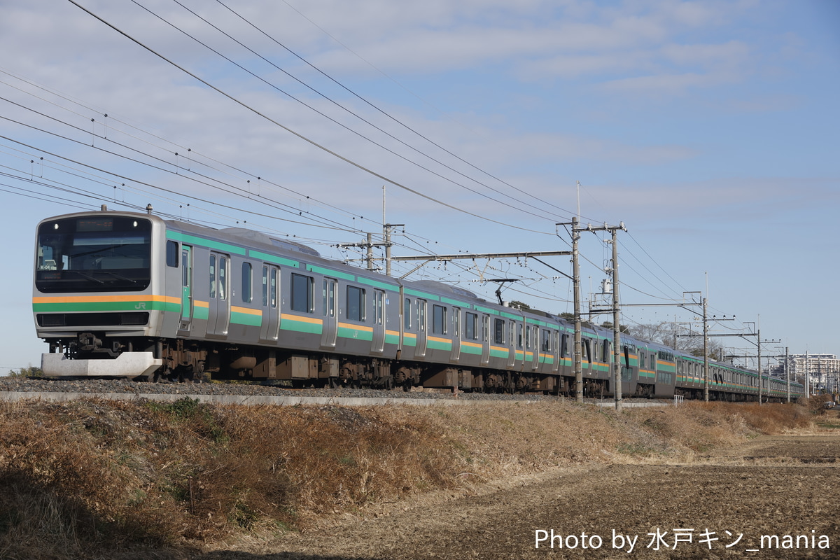 JR東日本 国府津車両センター E231系 コツK-04編成