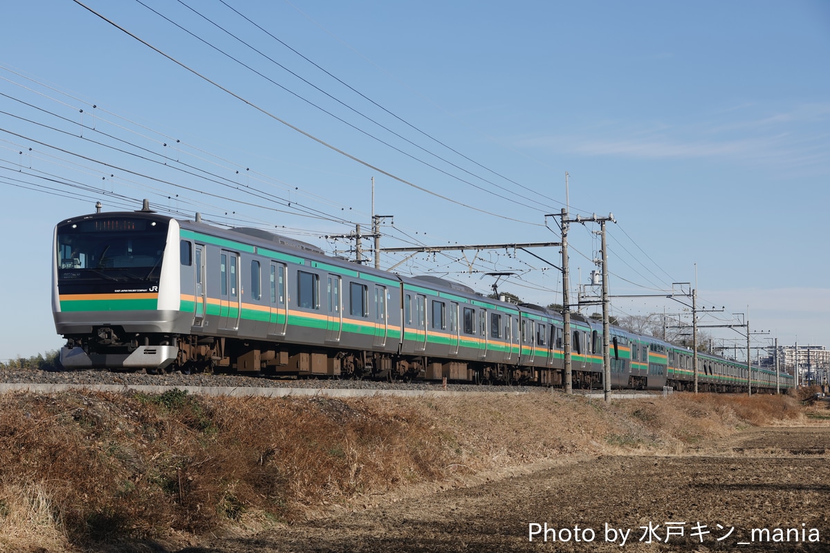 JR東日本 国府津車両センター E233系 コツE17編成