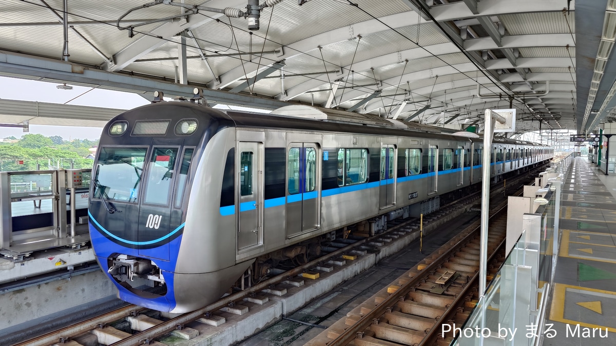 Jakarta MRT Lebak Bulus MRT Depot Seri 1000 TS2