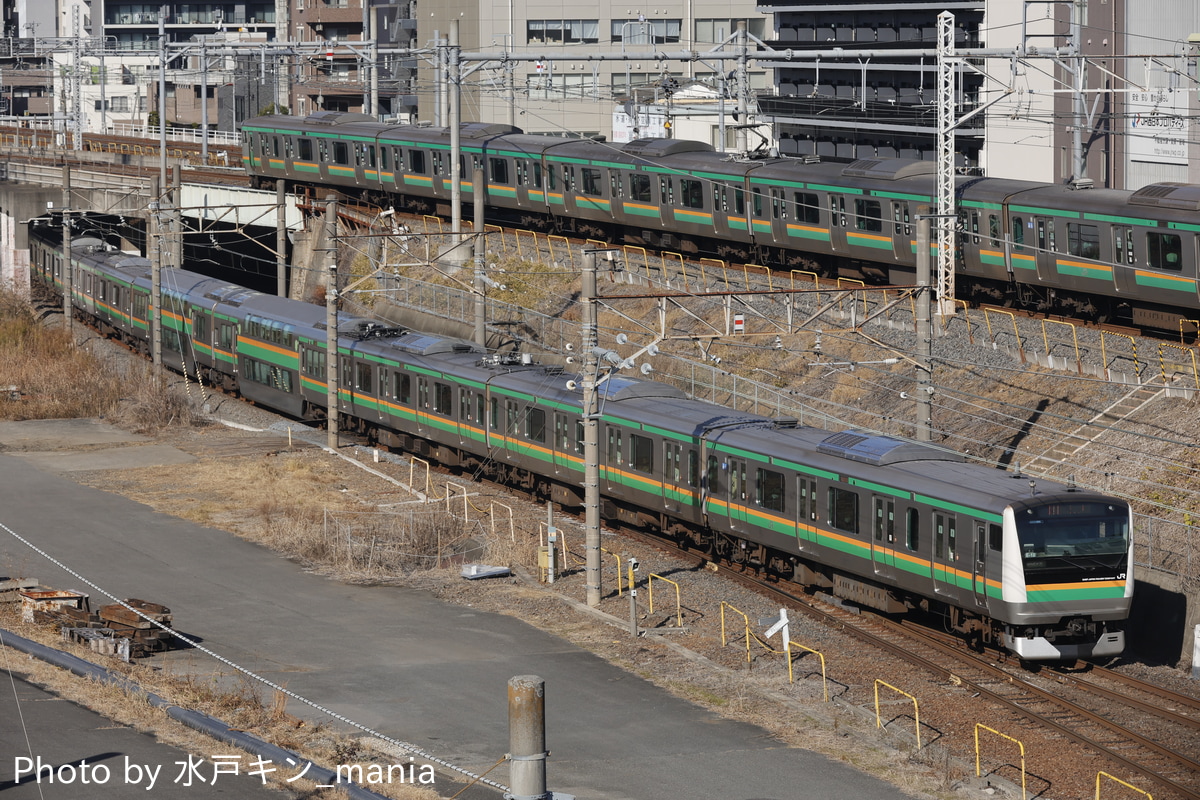 JR東日本 国府津車両センター E233系 コツE-12編成