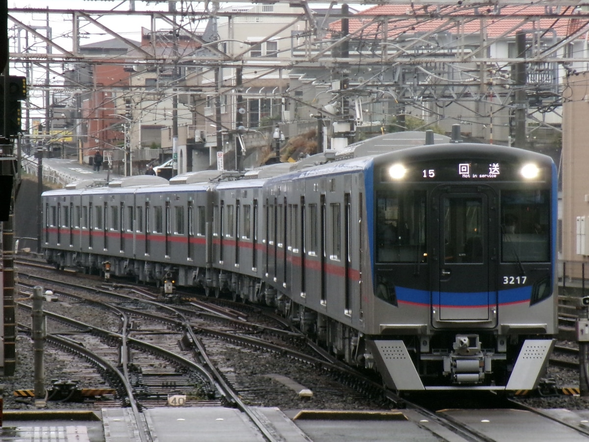 京成電鉄 宗吾車両基地 3200形 3216F+3218-3217