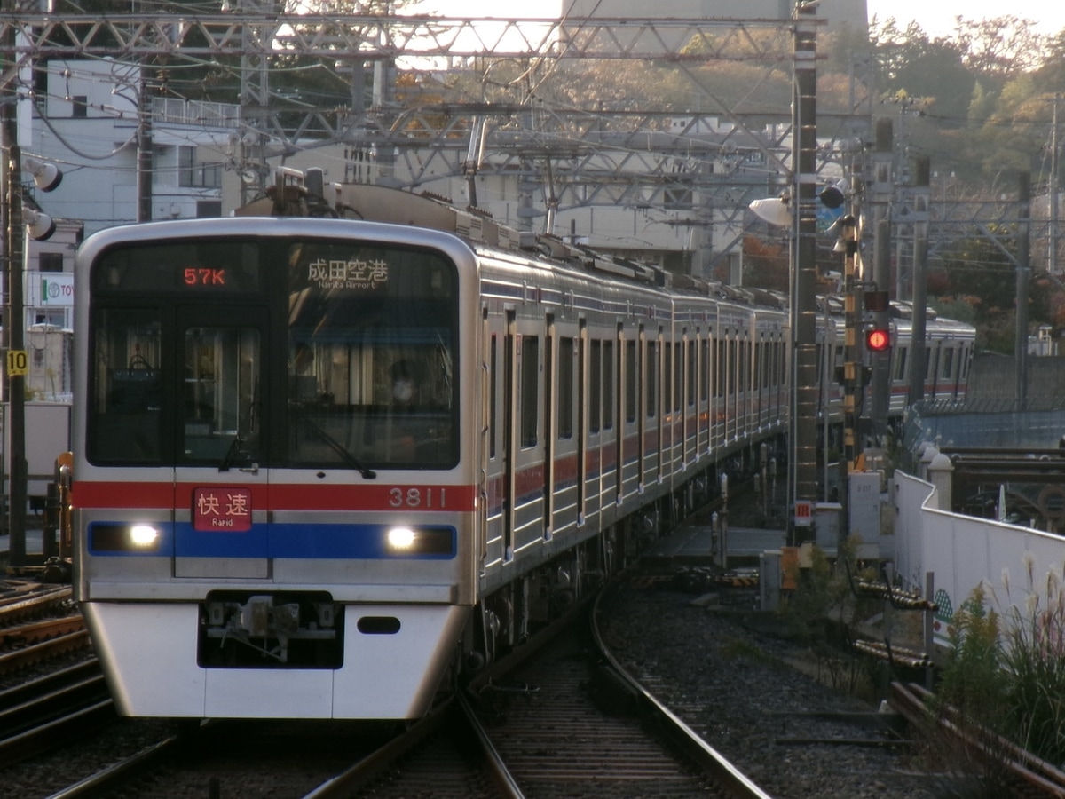 京成電鉄 宗吾車両基地 3700形 3818F