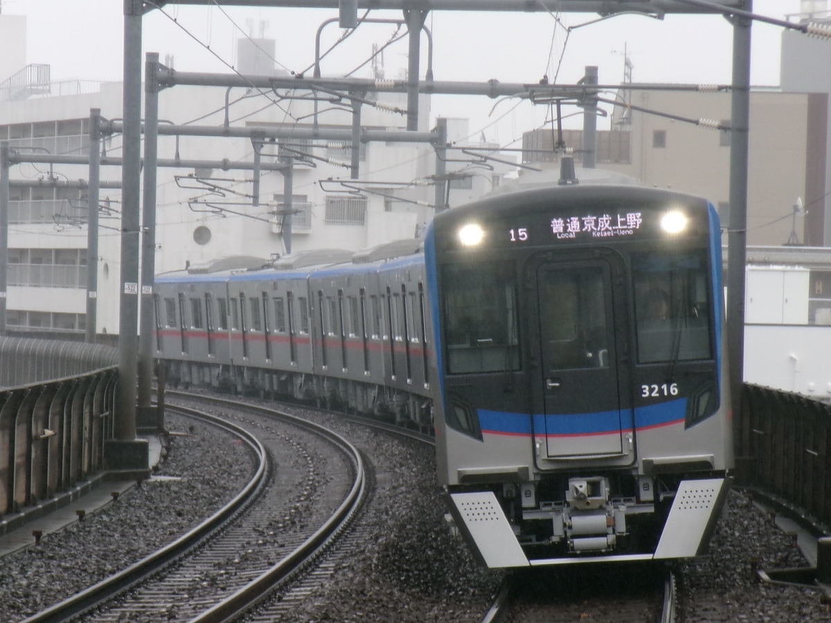京成電鉄 宗吾車両基地 3200形 3216F+3218-3217
