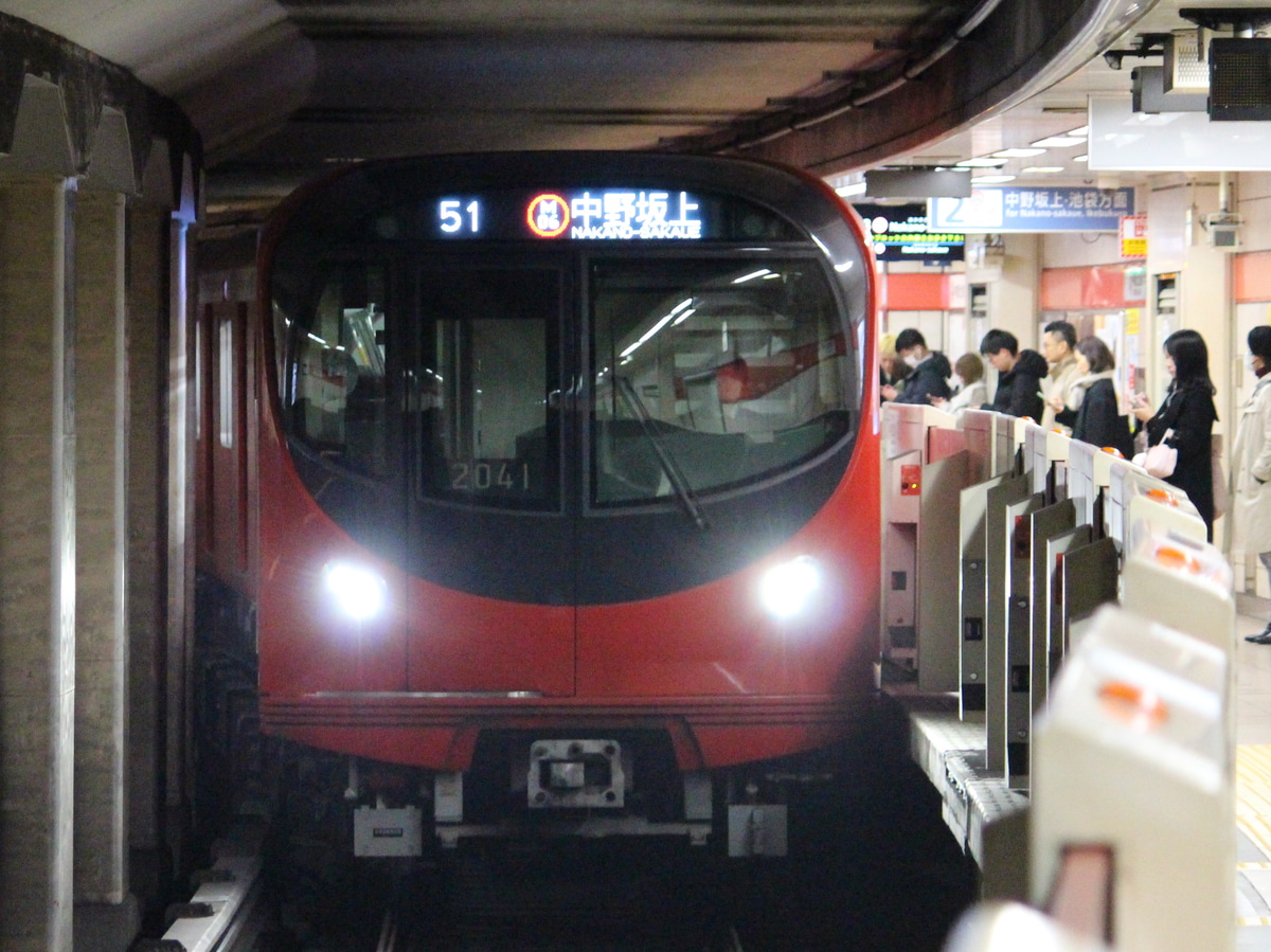 東京メトロ 中野検車区 2000系 2041F