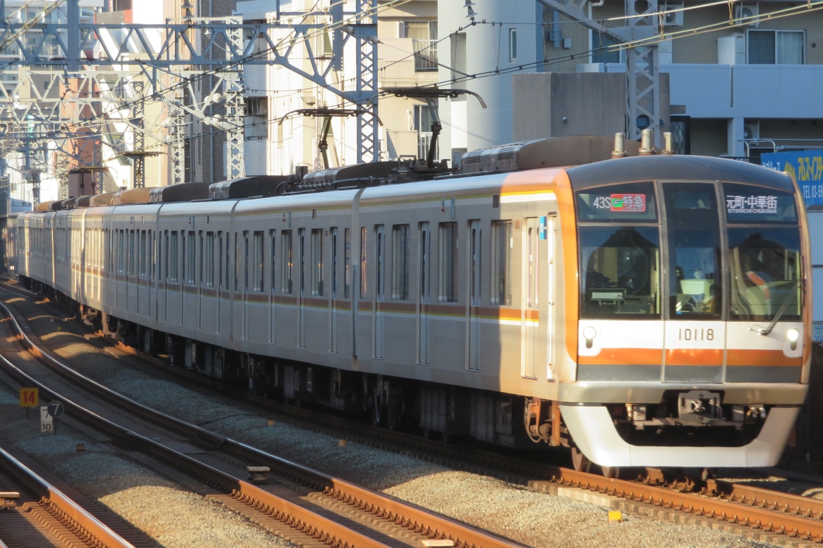 東京メトロ 和光検車区 10000系 10118F