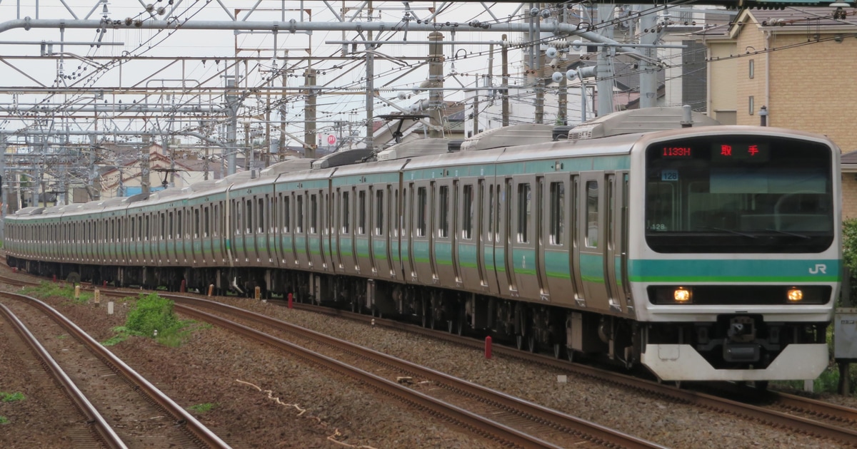 JR東日本 松戸車両センター本区 E231系 マト128編成