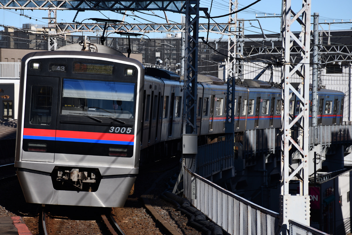 京成電鉄 宗吾車両基地 3000形 3005F