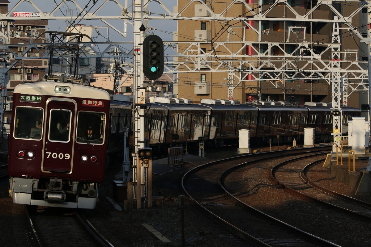 阪急電鉄 西宮車庫 7000系 7009F