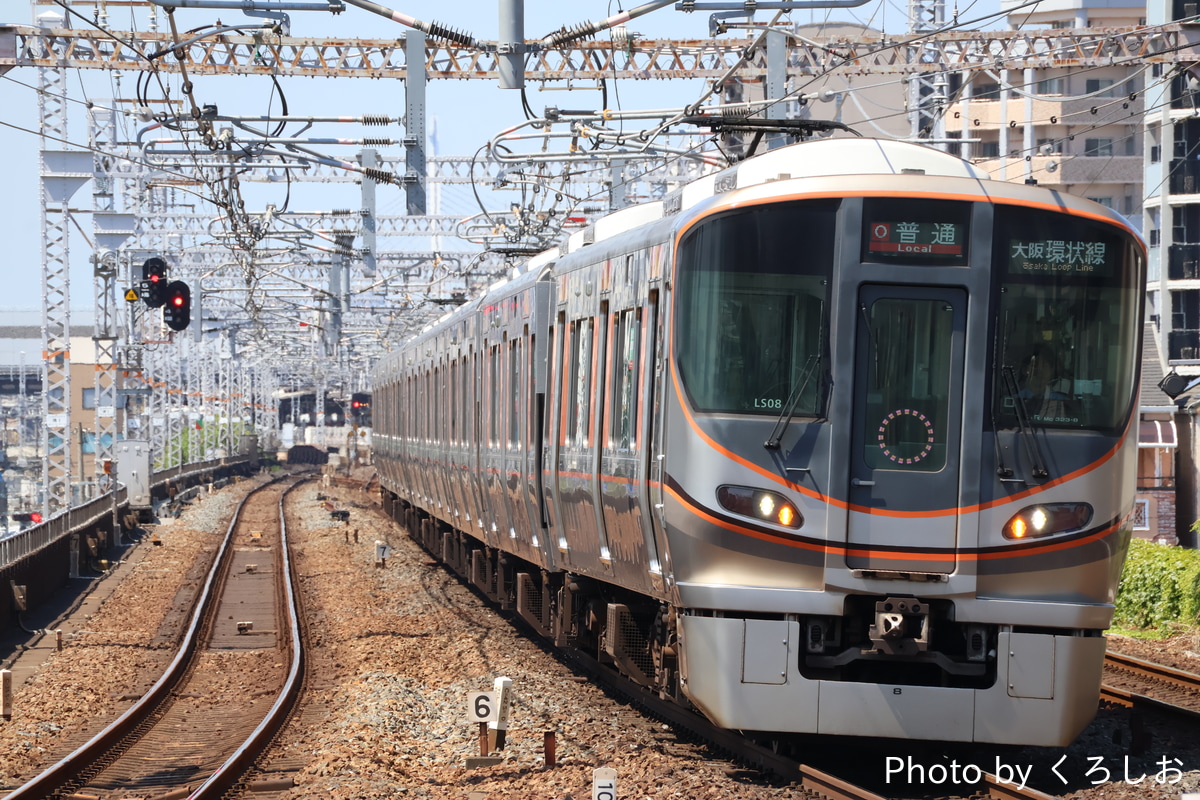 JR西日本 吹田総合車両所森ノ宮支所 323系 LS08編成