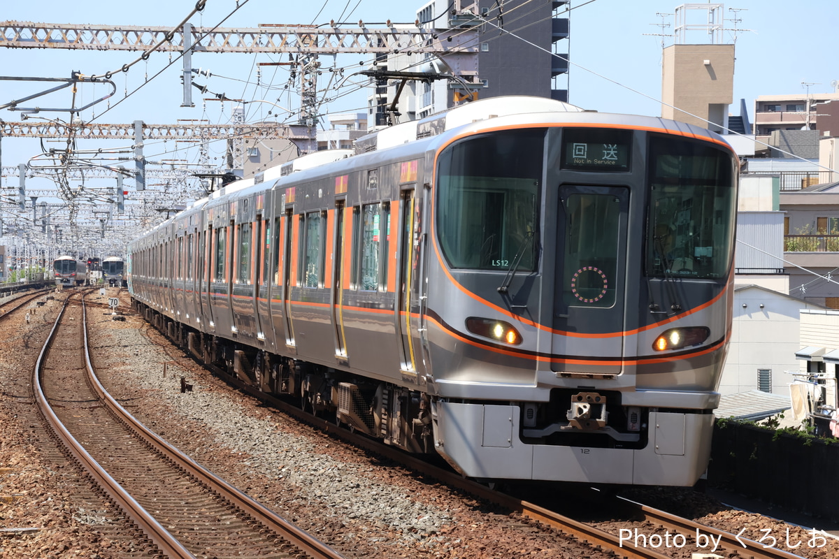 JR西日本 吹田総合車両所森ノ宮支所 323系 LS12編成