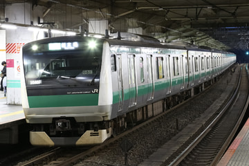 JR東日本E233系ハエ129編成を赤羽駅で撮影した画像