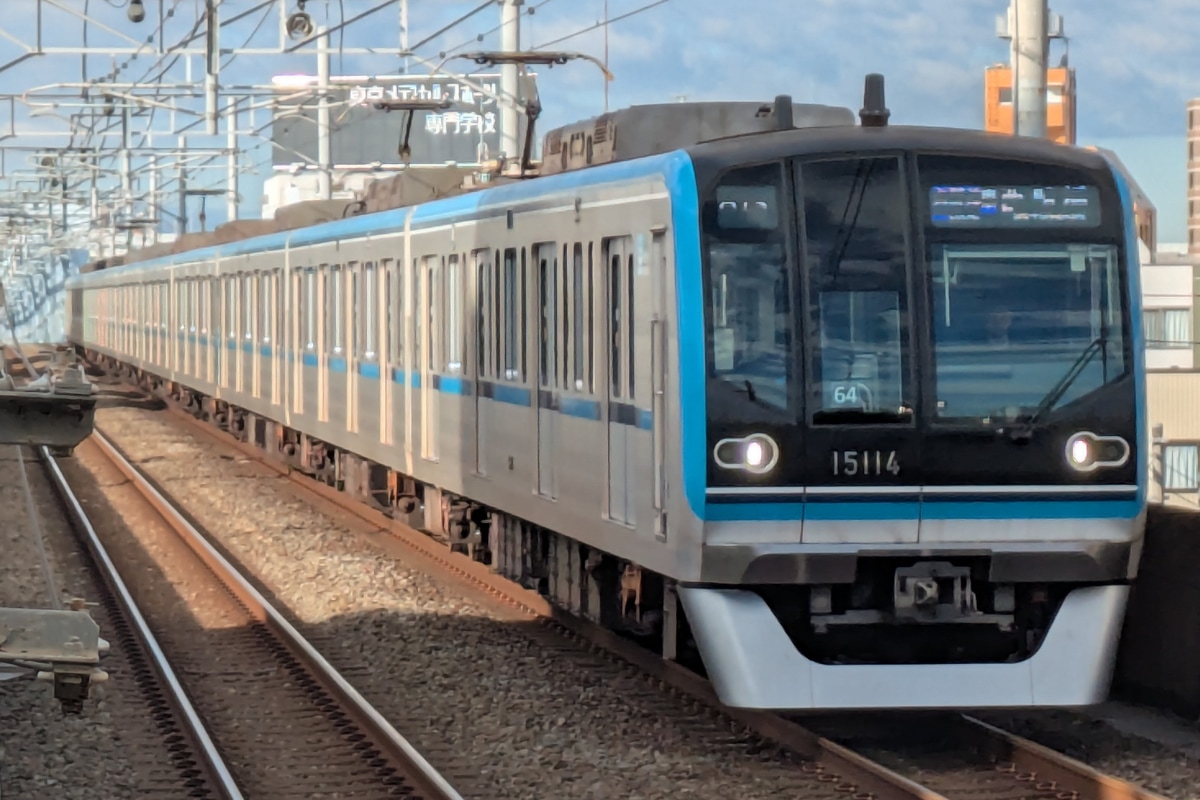 東京メトロ 深川検車区 15000系 15114F