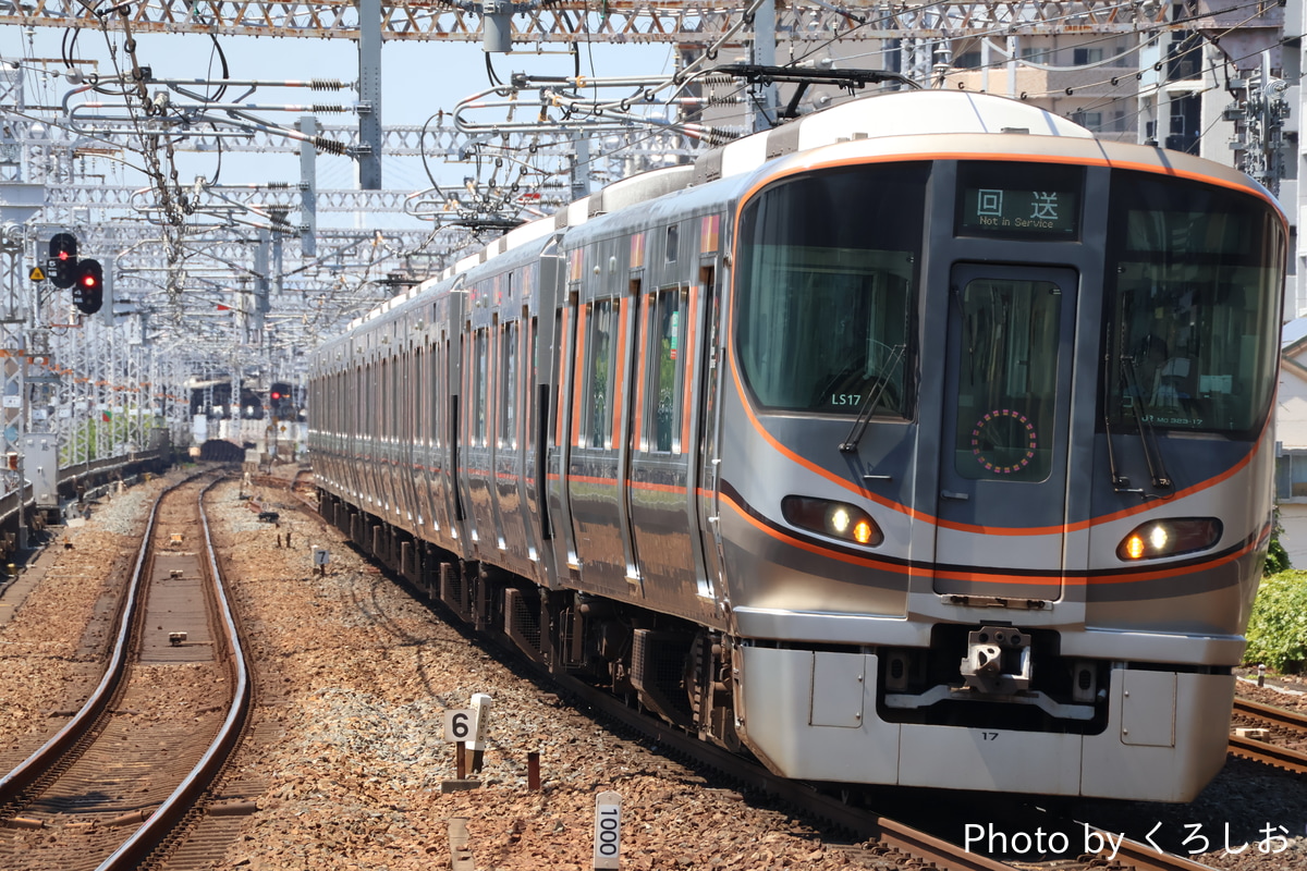 JR西日本 吹田総合車両所森ノ宮支所 323系 LS17編成