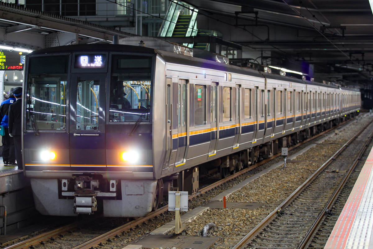 JR西日本 網干総合車両所明石支所 207系 Z3編成