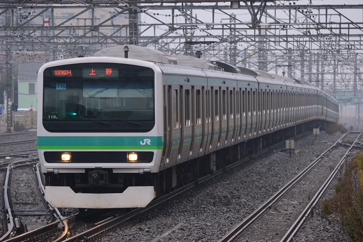 JR東日本 松戸車両センター本区 E231系 マト119編成