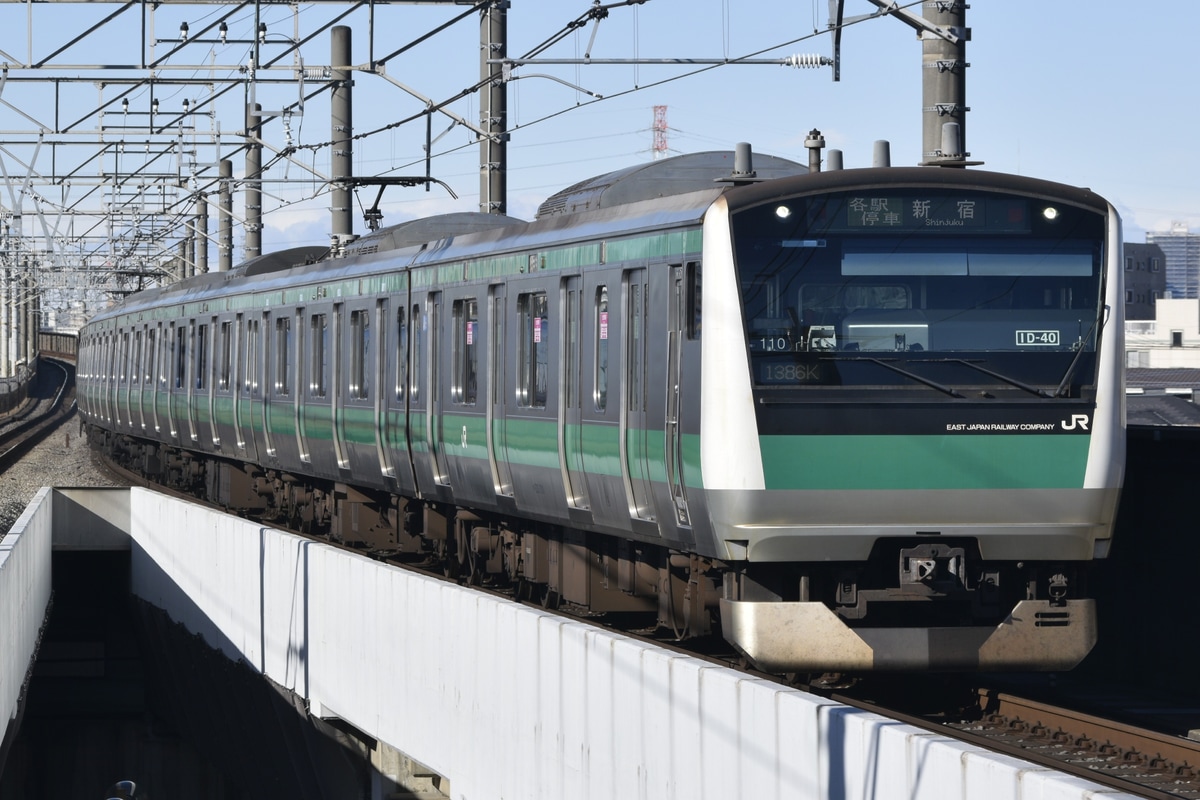 JR東日本 川越車両センター E233系 ハエ110編成