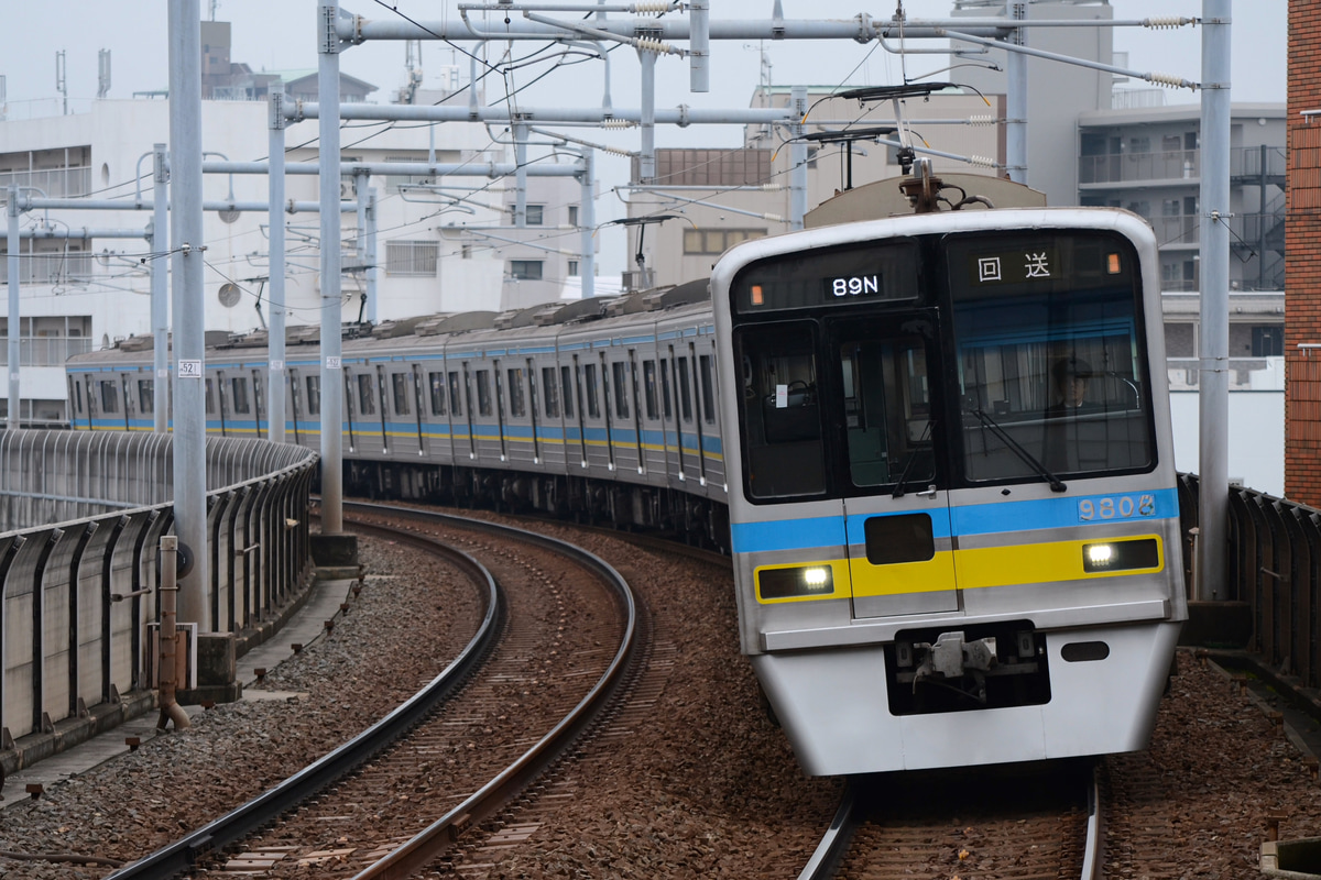 千葉ニュータウン鉄道 印旛車両基地 9800形 9808編成