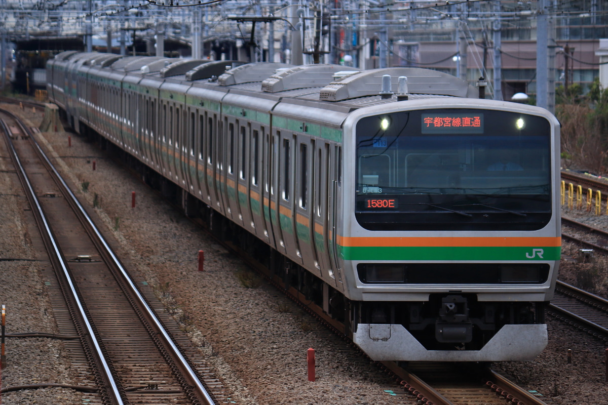 JR東日本 小山車両センター E231系 ヤマU113編成